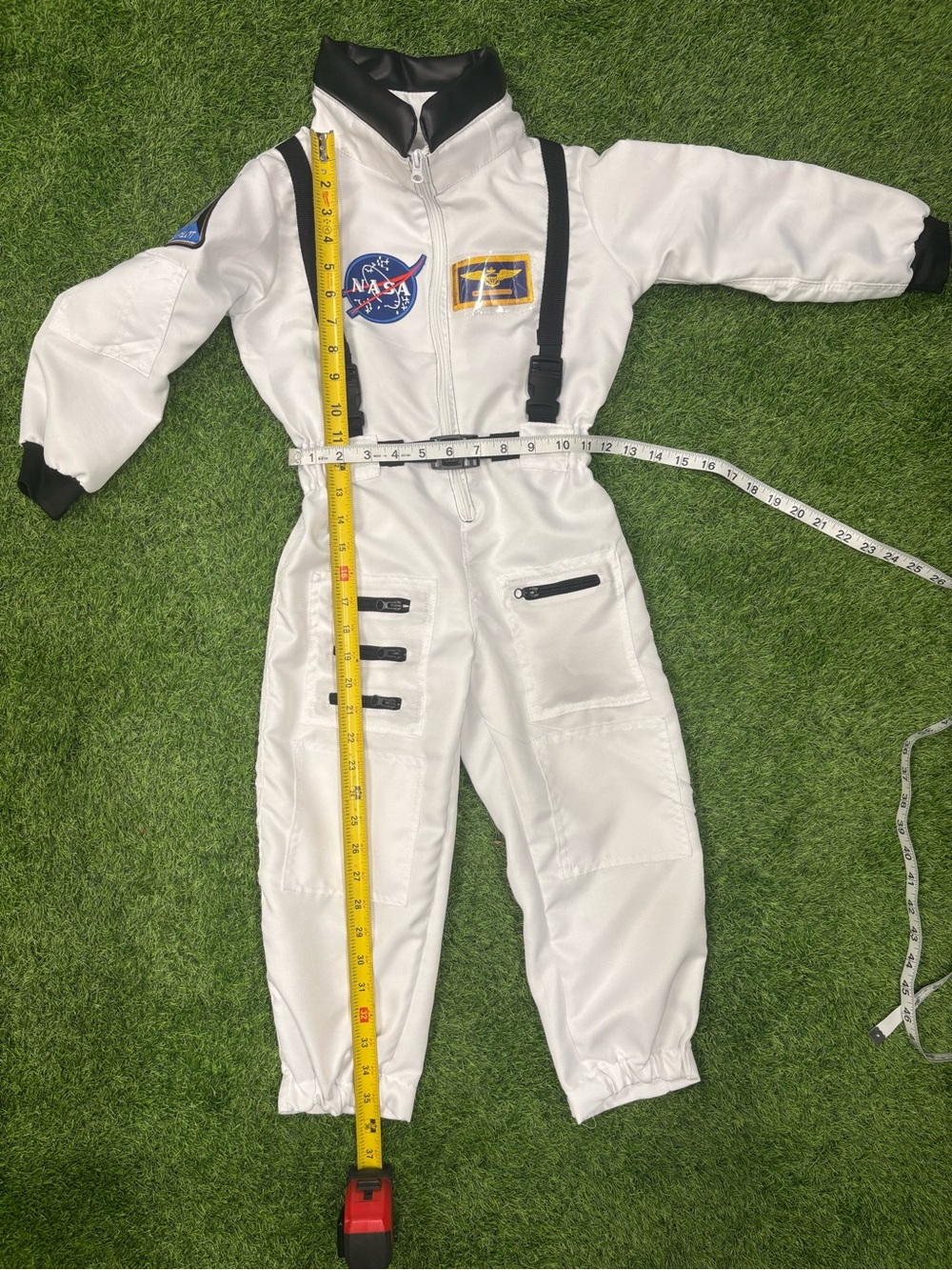 White NASA Astronaut Costume Jumpsuit with backpack - Picture 8 of 10